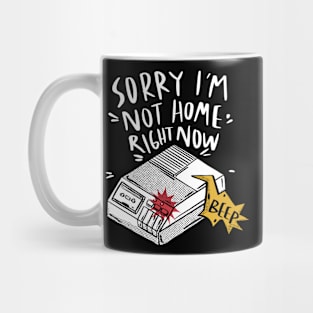 Sorry, I'm Not Home Right Now // Funny Retro Answering Machine Beep Mug